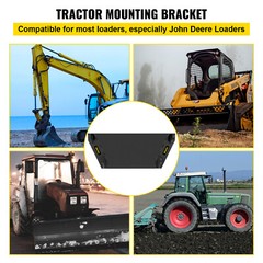 VEVOR Skid Steer Mount Plate Loader Quick Tach Attachment 1 1/4″ Top Bracket