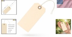 Durable Hang Tags with String – Box of 100 – Versatile Labeling Solution