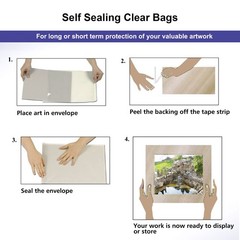 Falling in Art Acid Free 1.496mil (Single Side) 11 inch x 14 inch, Clear