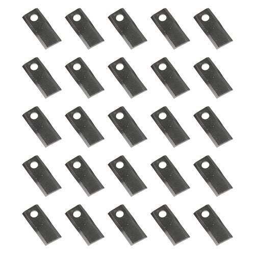 Disc Mower Blade Left Hand 25 Pack fits John Deere fits Kuhn fits Case IH