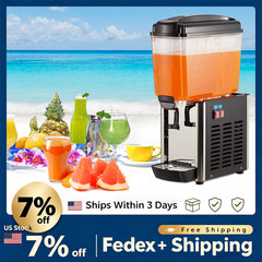 4.8 Gal Commercial Drink Dispenser,Slushy Machine Beverage Cooler for Restaurant