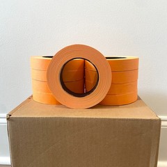48 Rolls 1″ X 60 Yards Orange Automotive Painters Masking Tape USA MADE BODYSHOP