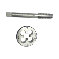 M12 x 1.5mm Tap & M12 x 1.5mm Die Metric Thread Left Hand High Speed Steel New