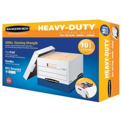 Bankers Box Heavy Duty File Boxes Letter/Legal 10-pack