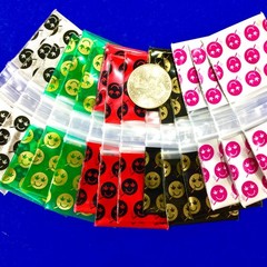 BaggiesSince1987 – 1515 Design Zip Bags METALLIC P 50 D MIX 100PCS, READ DETAILS