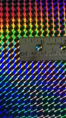 Silver 1/4 inch Holographic Mosaic Prism Sign Plotter Vinyl Film