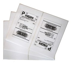 Premium Half Sheet 2000 Shipping Postage Labels 8.5×5.5 Blank Paper