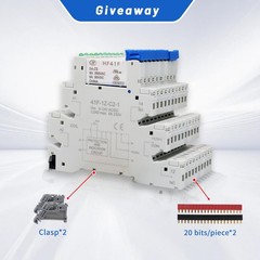 (10Pcs) 24V Relay Din Rail;Silm;Signal for PLC;24VDC and 24vdc/vac