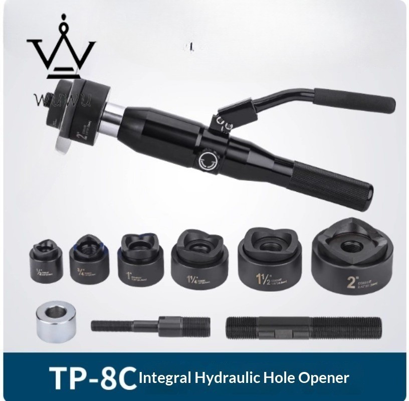 TP-8C Punching Soft Steel Plates Manual Hydraulic Integral Hole Punching Tool