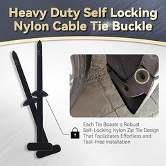 10-300 pcs INDUSTRIAL BLACK WIRE CABLE ZIP UV NYLON TIE WRAPS SELF-LOCKING CLIP