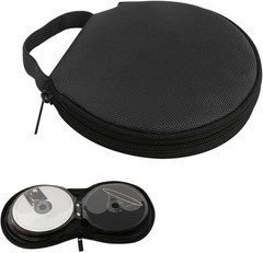 Car CD Storage Bag with Carrying Strap, 20-Capacity Oxford Cloth Color: Black