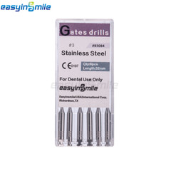 6Pcs Dental Endodontic Gates Drill Glidden 32mm Engine Use Stainless Steel Files