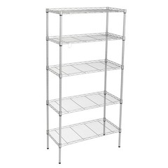 LEADZM 59″ 5 Tier Layer Shelf Steel Wire Shelving Storage shelf unit