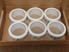 6 Roll Genuine Official EBAY Packaging Tape Color Logo 2” x 75” Yard त