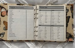 Vintage 1978 Stylecraft Loose Leaf Address Book Butterfly Design Unused Retro
