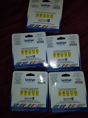 Lot of 4 Brother TZe-141 3/4″ & 2pk TZe-231 1/2″ New