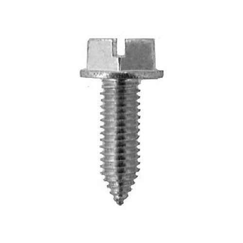 50 M6-1.0 x 20mm Slotted Hex Head License Plate Screws