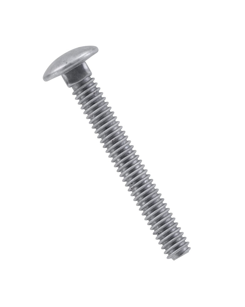 100 PCS Carriage Bolt 5/16-18 x 3 Inch Galvanized Steel Round Head Screw