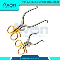4.5in & 5.5in Gelpi Veterinary Surgical Retractors, Self-Retaining – Premium 2pk