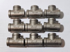 1/2″ 150 Female NPT Pipe Tee Cast 304 Stainless Steel Fitting FNPT