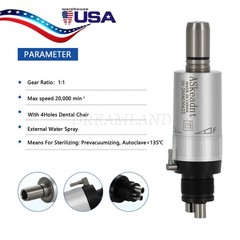 10pcs ASkeadnt Dental Low Speed Handpiece Air Motor E-type 4 Holes FX