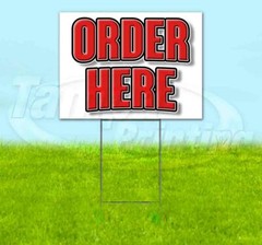 ORDER HERE Yard Sign Corrugated Plastic Bandit Lawn Decoration USA
