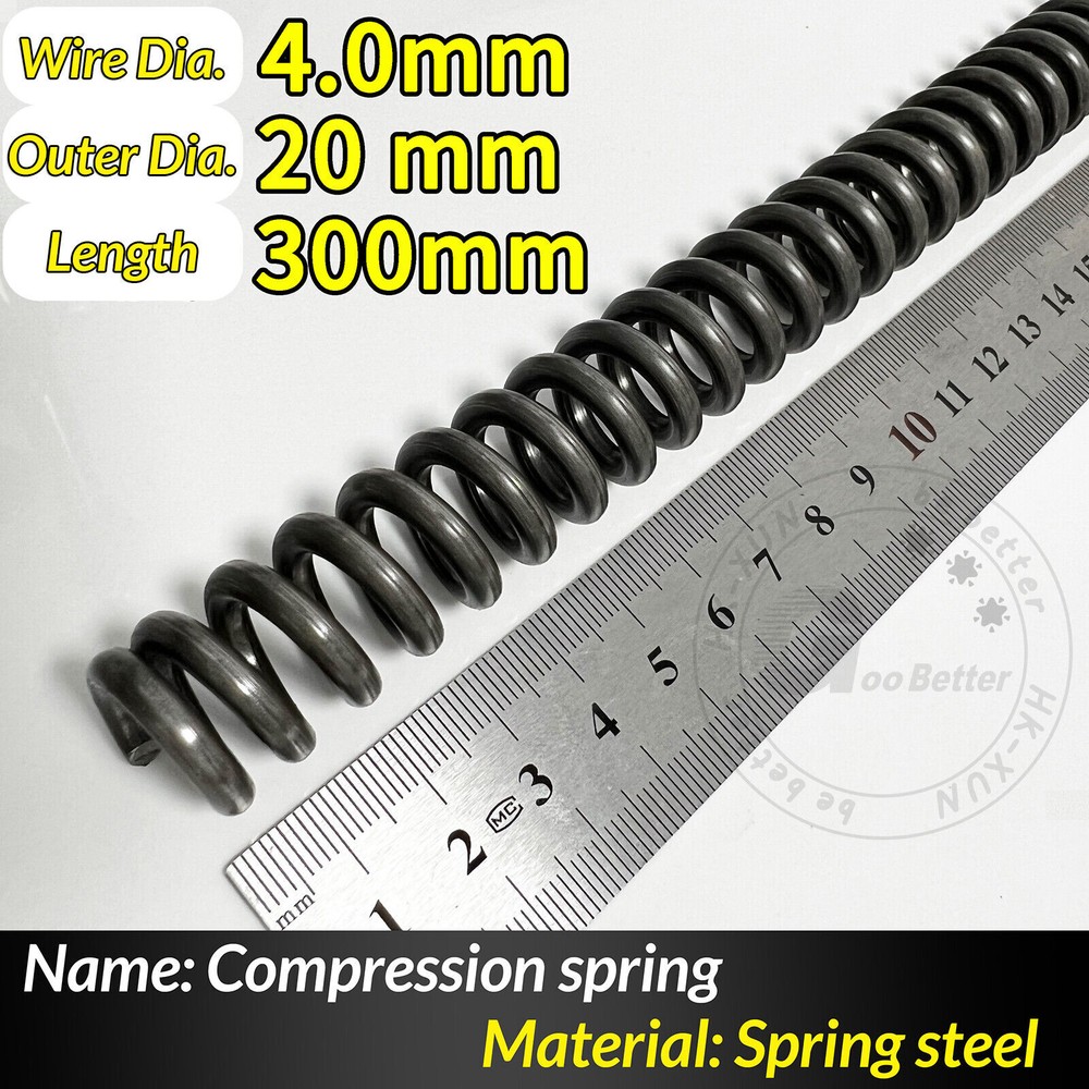 Wire Dia 4-5mm, OD 20-80mm, Length 300mm Compression Spring Pressure Springs