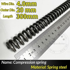 Wire Dia 4-5mm, OD 20-80mm, Length 300mm Compression Spring Pressure Springs
