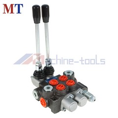 11 GPM 2 Spool SAE Ports Hydraulic Monoblock Double Acting Control Valve