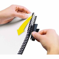 GBC® ZipBind® Binding Spines, 1/2″, 85-Page Capacity, Black, Pack Of 10