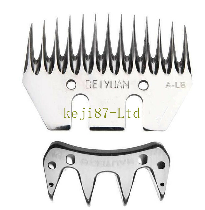 Sheep Shears Blades Straight 13 Tooth Electric Wool Comb Cutter Stainless Steel