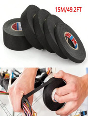 1pc 590.55inch Coroplast Cloth Tape – 20mm Adhesive for Cable Harness & Wiring