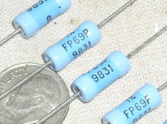 5 DALE FP069P825RF FP69P 825 OHM 2W 2 W WATT MF METAL FILM POWER RESISTOR USA