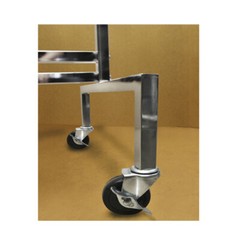 Single Bar Adjustable Clothes Rack Garment Retail Display Hanger Wheels 81″ H