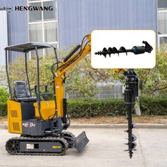 Mini Excavator Attachment Hydraulic Auger High Rotating Speed High Compatibility