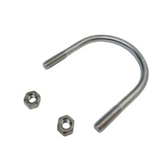 Marine T316 Stainless Steel U-Bolt With 2 Hex Nuts for Ski Boat, Fishing Boat