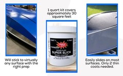 Super Slick 2000 Epoxy Bottom Coating for Airboats, Jet Ski’s, etc.: Quart Kit