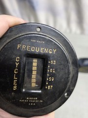🔥 Vtg Mission Water Heater Co. Frequency Cycle Gauge 125 Volts USA Display