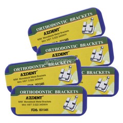 Dental Orthodontic Brackets Braces Mini Roth MBT 022/018 Hook3/345 MIM Monoblock