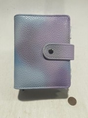 Budget Cash Wallet Binder Tie Dye Purple/Blue/Gray – NO PEN