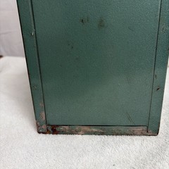 Vintage Porta File Box Metal File Storage Home Office Organizer Key Under Label!