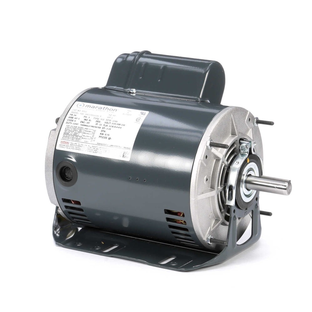 Marathon B311 Electric Motor 1 HP 1800 Rpm 1PH 115/208-230 Volt 56 56C17D5322H