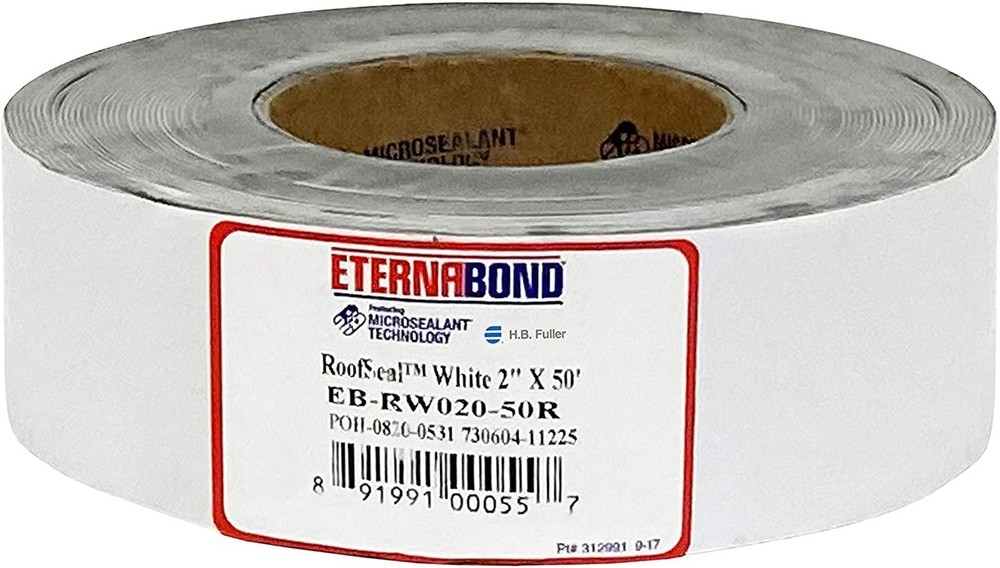 EternaBond RoofSeal White 2″ x50′ MicroSealant UV Stable RV Roof Seal Repair …