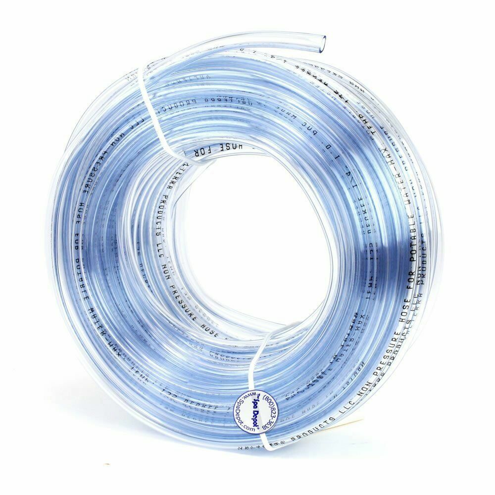 1/4″ inside diameter 10-feet Clear PVC vinyl tubing/flexible hose