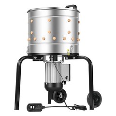 Uimoso 15.7″ Electric Poultry Plucker Machine 550W, 275RPM, 114 Fingers, Wheels