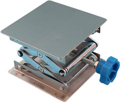 Stainless Steel Lab Jack Stand Table Lift Laboratory Mini Scissor Lift 4″ x 4″ w