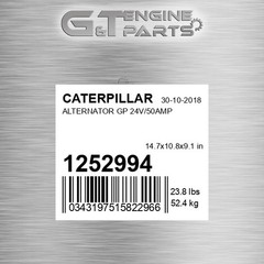1252994 ALTERNATOR GP 24V/50AMP fits CATERPILLAR (NEW AFTERMARKET)
