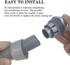 PVC Conduit Kit with Straight & Angle Fittings