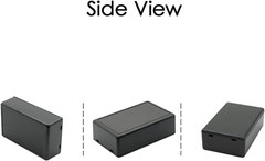 5 Pieces Plastic Project Boxes Junction Case for Electronic Project, Black 3.1 X