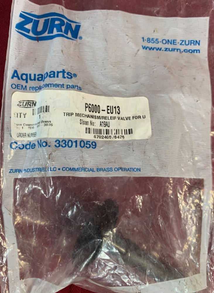 ZURN P6000-EU13 TRIP MECHANISM RELIEF VALVE GENUINE OEM AQUAPARTS